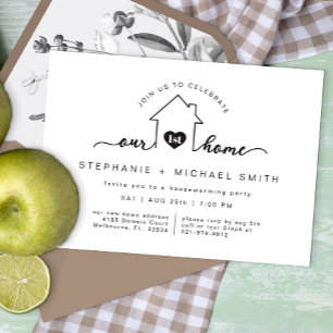 Nosso primeiro Convite de festas de lar