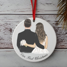Nosso primeiro enfeite de casais de Natal