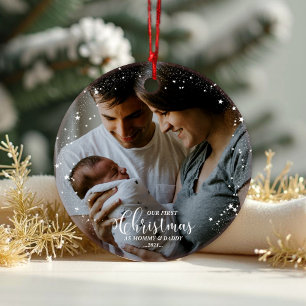 Nosso Primeiro Natal como Mãe e Ornamento da Fam