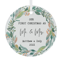 Nosso Primeiro Natal como Sr. e Sra. Floral