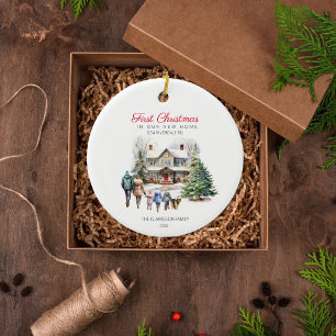 Nosso Primeiro Natal em Nossa Nova Casa Enfeite