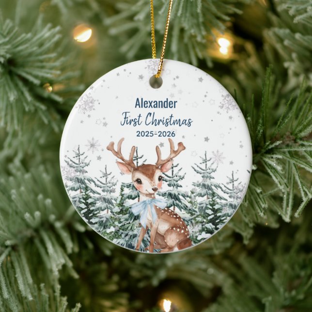 Nosso Primeiro Natal | Enfeite Personalizado de Na (Árvore)