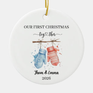 Nosso Primeiro Natal Juntos Enfeite de Casados