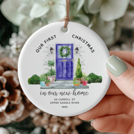 Nosso Primeiro Natal Novo Ornamento Cerâmico da Ca