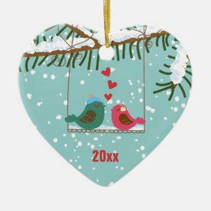 Nosso primeiro ornamento do feriado dos pássaros