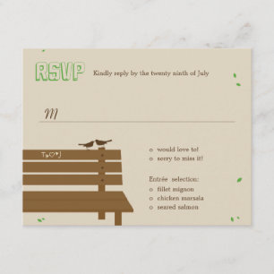 Nossos Cartões RSVP/Resposta de Casamento Bench