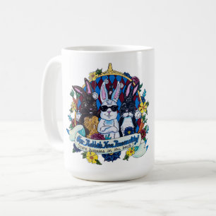 Nossos coelhos têm a personalidade! Caneca de café