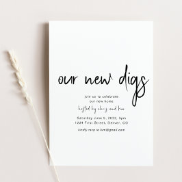 Nossos novos Convites de festas de aquecimento dom