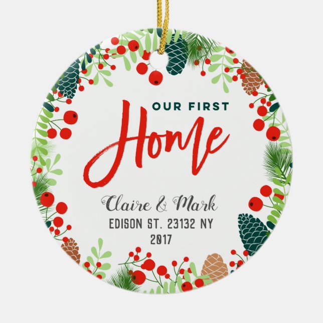 Nossos primeiros enfeites de natal home (Frente)
