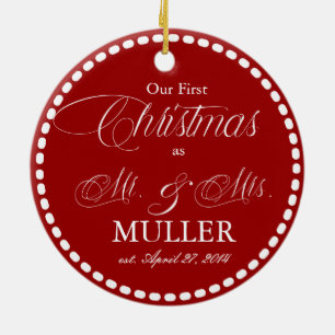 Nossos primeiros feriados dos enfeites de natal  