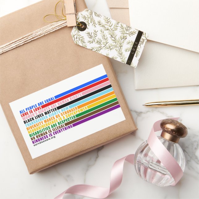 Nossos Valores São Autocolantes (Presentear)