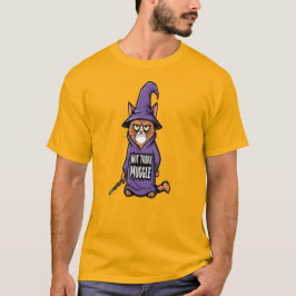 Not Today Muggle Cat T-Shirt - Funny Wizard Cat  