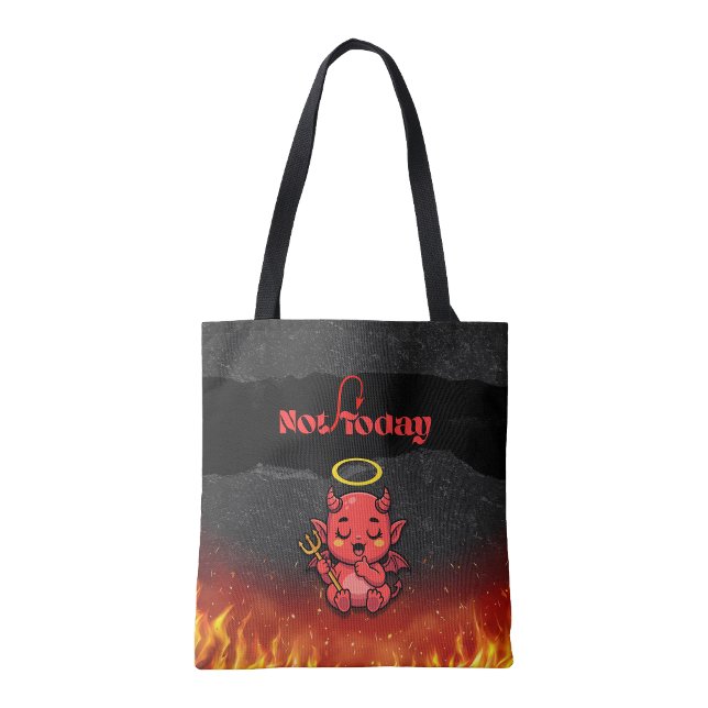 Not Today satan tote bag (Not Today satan tote bag)