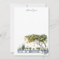 Nota Cartões Limões Árvore de Azulejo Amalfi Árvor