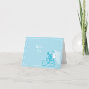 Nota de Agradecimento Casal Bicicleta Azul