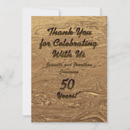 Nota de Agradecimento de Bodas de Ouro 50º Anivers