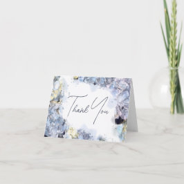 Nota de Agradecimento de Casamento com Aquarela de