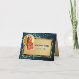 Nota de Agradecimento de Casamento Romance ao Luar