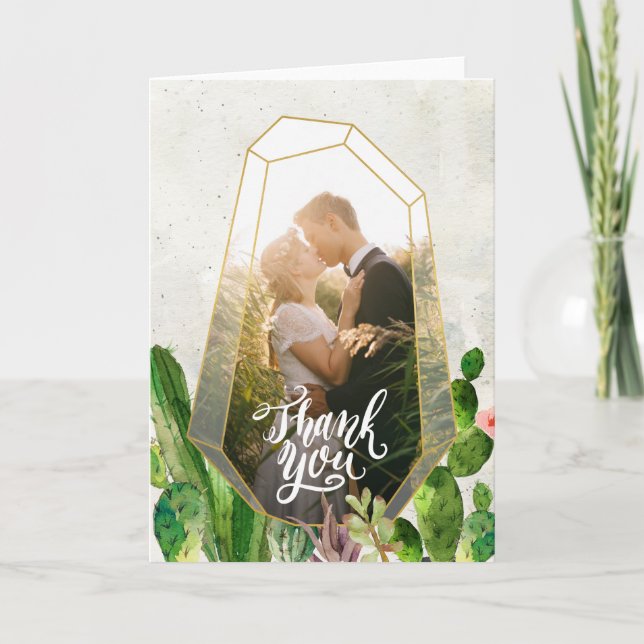 Nota de Agradecimento de Suculenta do Deserto - Pe (Frente)