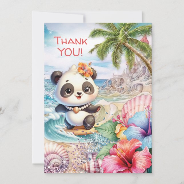 Nota de Agradecimento do Panda da Praia (Frente)