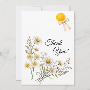 Nota de Agradecimento Floral Dália Minimalista
