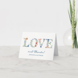Nota de Agradecimento Floral LOVE