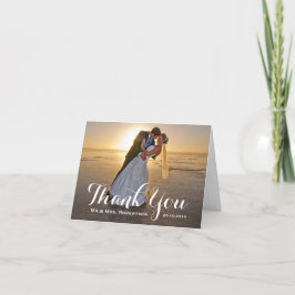 Nota de Agradecimento | Foto Simples de Casamento