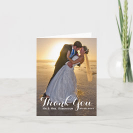 Nota de Agradecimento | Foto Simples de Casamento