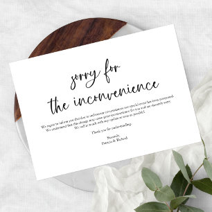 Nota de Anúncio de Cancelamento de Evento Moderno