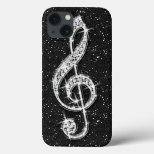 Nota de Música em Diamante Glitzy Sparkly Impress