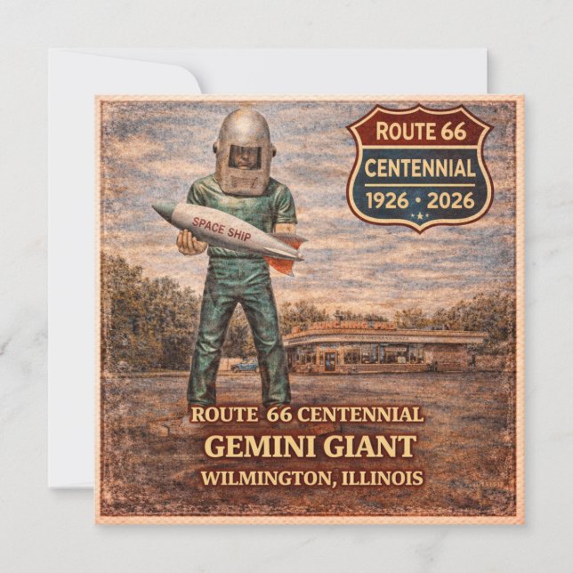 Nota de Viagem da Rota 66 do Gemini Giant (Frente)