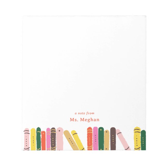 Nota Do Bookworm A Partir Do Bloco De Notas Person (Frente)