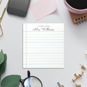 Nota Personalizada Do Bloco De Notas De Papel Vinc
