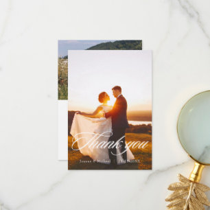 Nota W de Cartões de agradecimentos de Casamento c