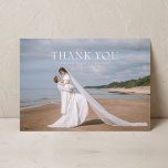 Nota W de Cartões de agradecimentos de Casamento d<br><div class="desc">Paisagem simples e moderno cartões de agradecimentos de casamento com nota.</div>
