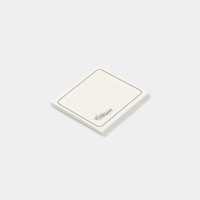 Notas Adesivas Florais Bloco de Notas 7,5x7,5 cm p (Inclinado)