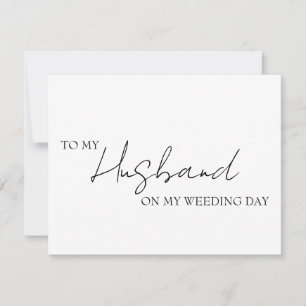 Notas Ao meu marido no nosso cartão de dia de casamento,