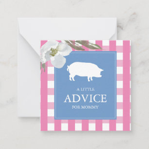 Notas Aviso Para A Mãe Chá de fraldas Inserir Cartão De 