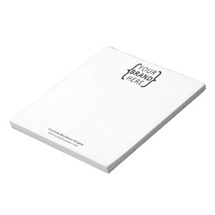 Notas Básico Bloco De Logotipo Da Empresa Ou Escritório