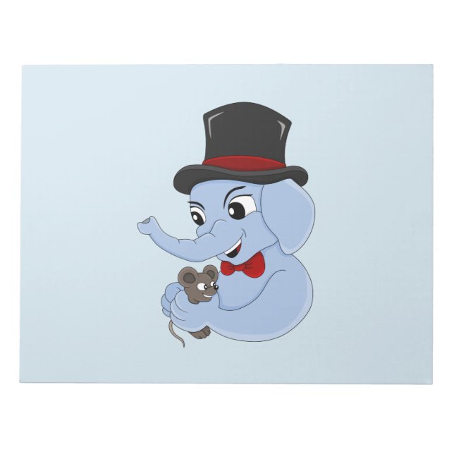 Notas Bloco de animação de elefante bonito (Frente)