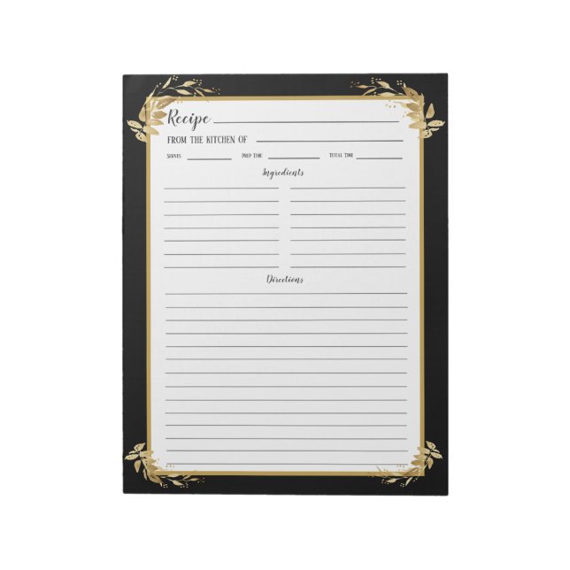 Notas Bloco de Anotações do Binder de Recepção de Folhag (Invertido)