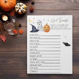 Notas Bloco de Anotações do Chá de fraldas Halloween Gho