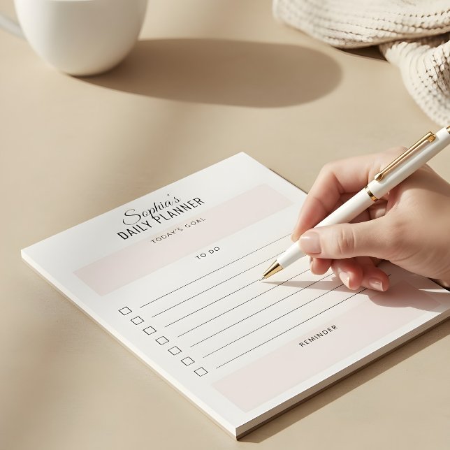 Notas Bloco de Anotações Rosa de Lâmpada do Planejador D (Criador carregado)