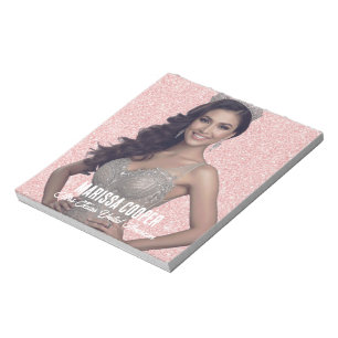 Notas Bloco de Autógrafos de Desfile Rosa Dourado Photo 