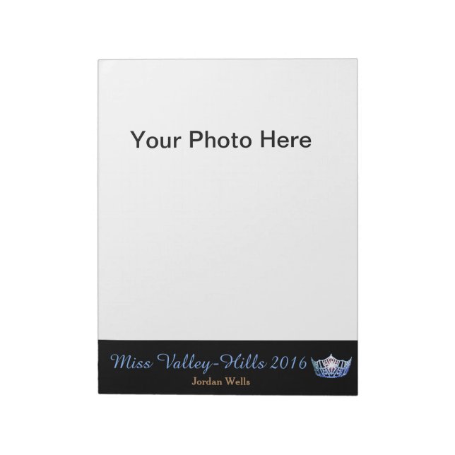 Notas Bloco de Autógrafos de Fotos de Concurso ao Estilo (Invertido)