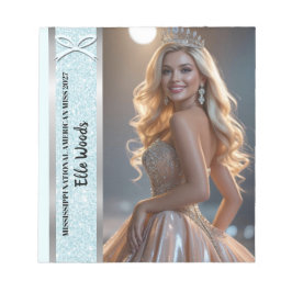 Notas Bloco de Autógrafos Pretty Bow Pageant | Brilho Aq