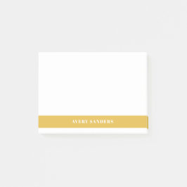 Notas Bloco de Cor Moderna Amarelo Simples 