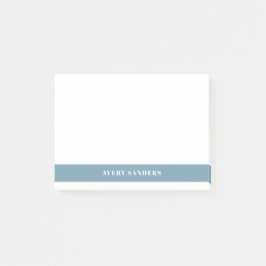 Notas Bloco de Cores Azul Minimalista Simples Moderno