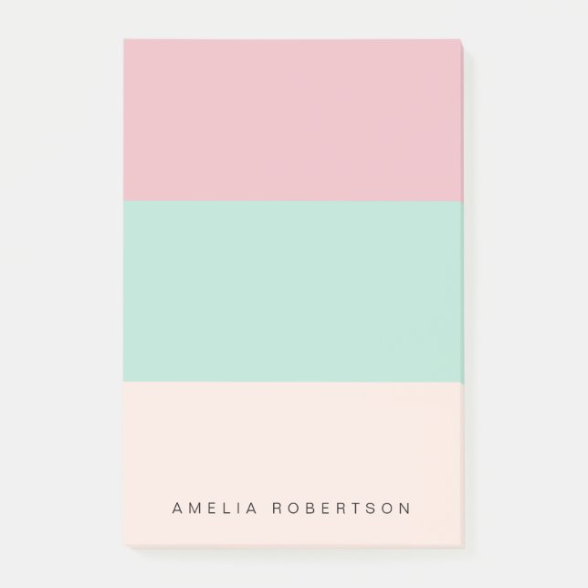 Notas Bloco de cores brilhantes personalizado  (Frente)