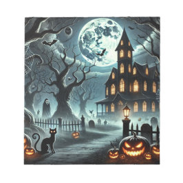 Notas bloco de notas. Dia de colheita de Halloween